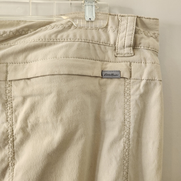 Eddie Bauer Convertible Hiking Pants Capri Roll Up Crop Camping Activewear - Picture 4 of 9